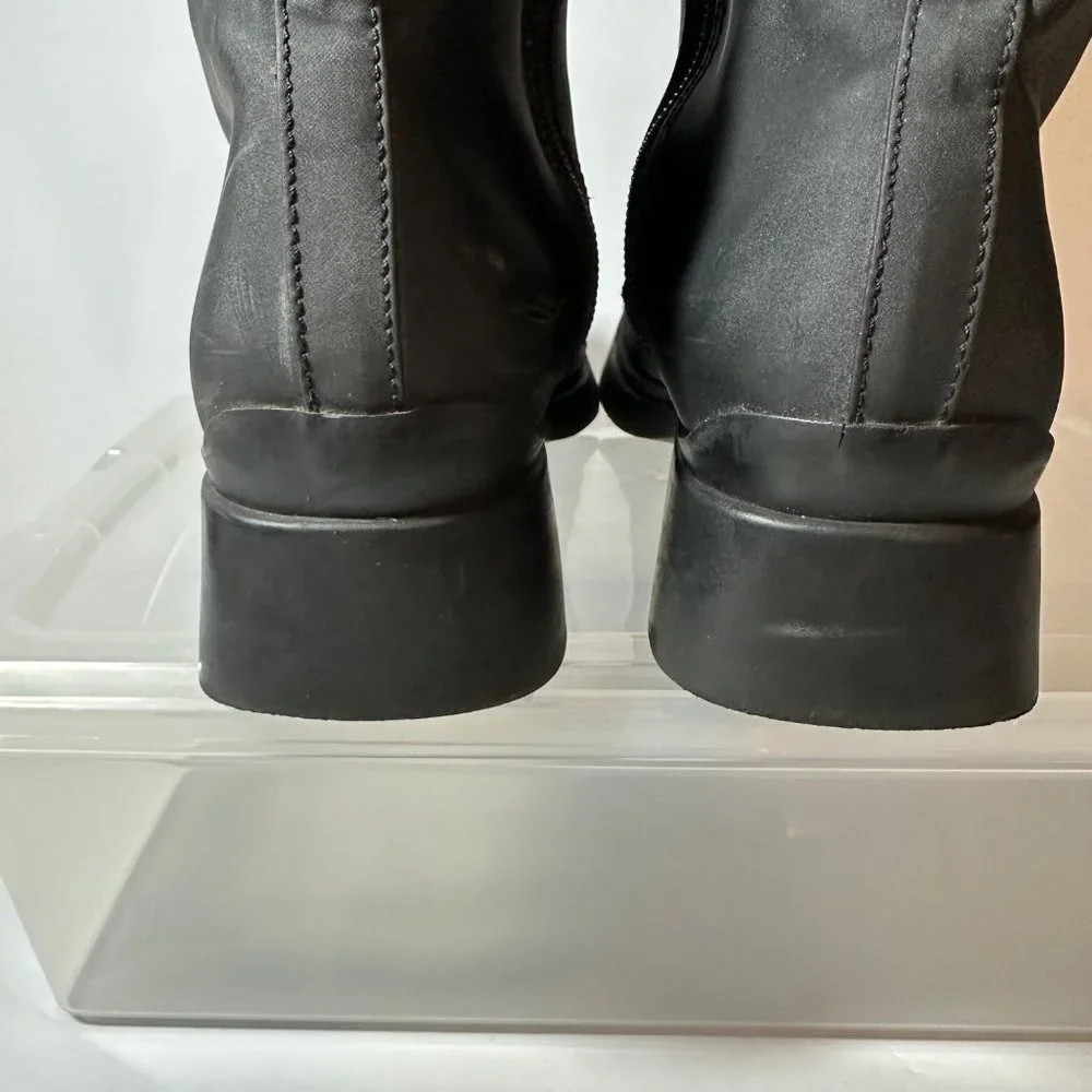 Etienne Aigner Black Winter Boots Foul Weather Water Resistant Full Zip Size 8 M - Picture 3 of 10